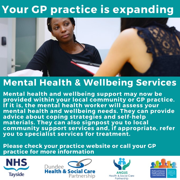PCS - Your GP Practice is expanding - Mental Health and Wellbeing Services B